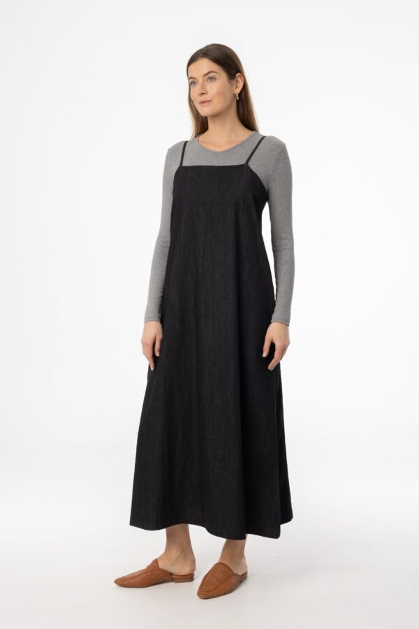 Black Denim Jumper - Image 2