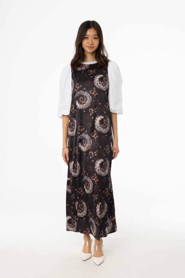 Black and Pink Printed A-Line Slip Jumper - Image 4